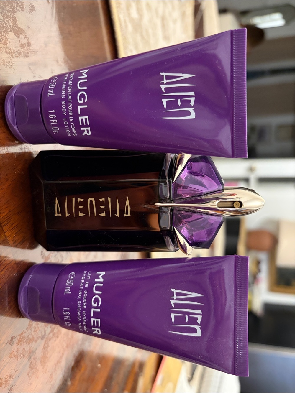 Mugler Alien Fragrance Set — Purple and Gold Accents